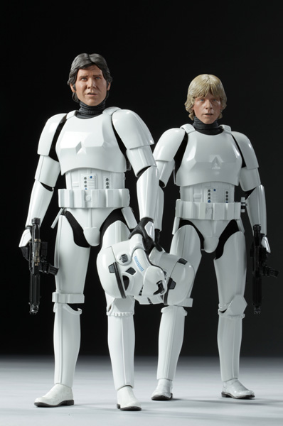 Luke and Han as Stormtroopers