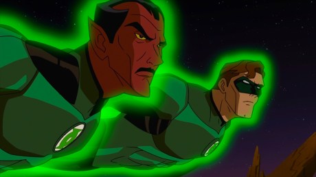Sinestro and Hal Flying Sinestro and Hal Flying