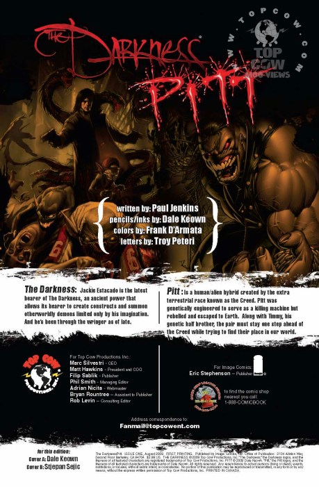 The Darkness/Pitt #1 Bios