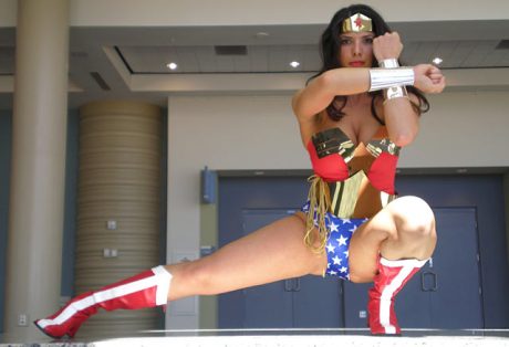 Margie Cox as Wonder Woman Margie Cox as Wonder Woman